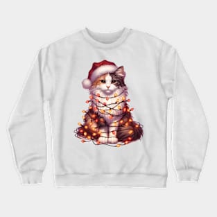 Christmas Turkish Van Cat Crewneck Sweatshirt